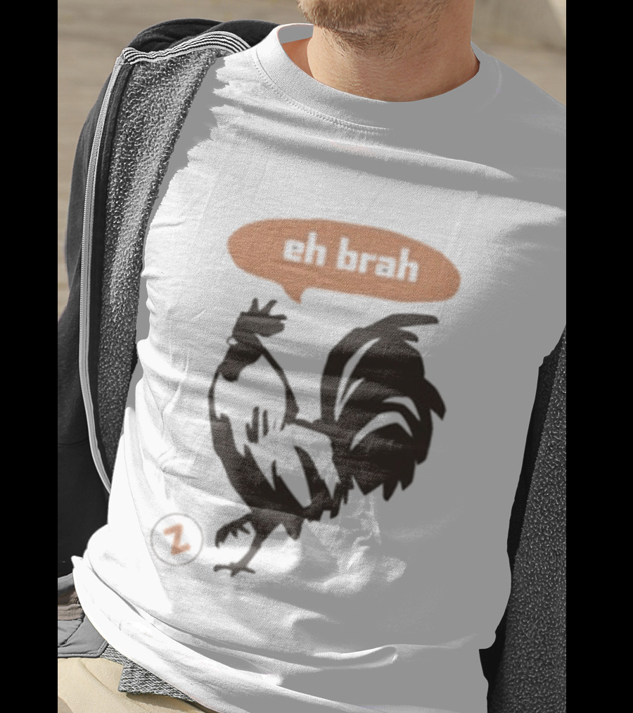 Zippys Eh Brah Rooster Speech Bubble T-Shirt
