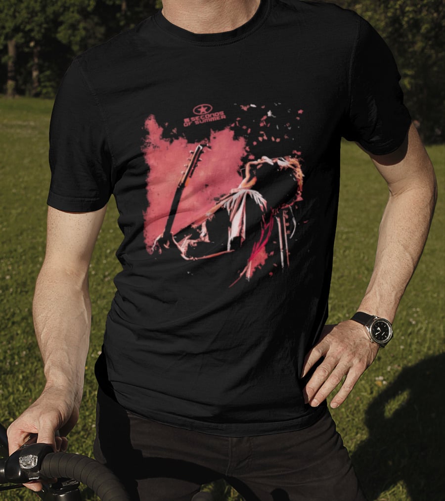 5 Seconds Of Summer Musician Guitarist Illustration Watercolor T-Shirt