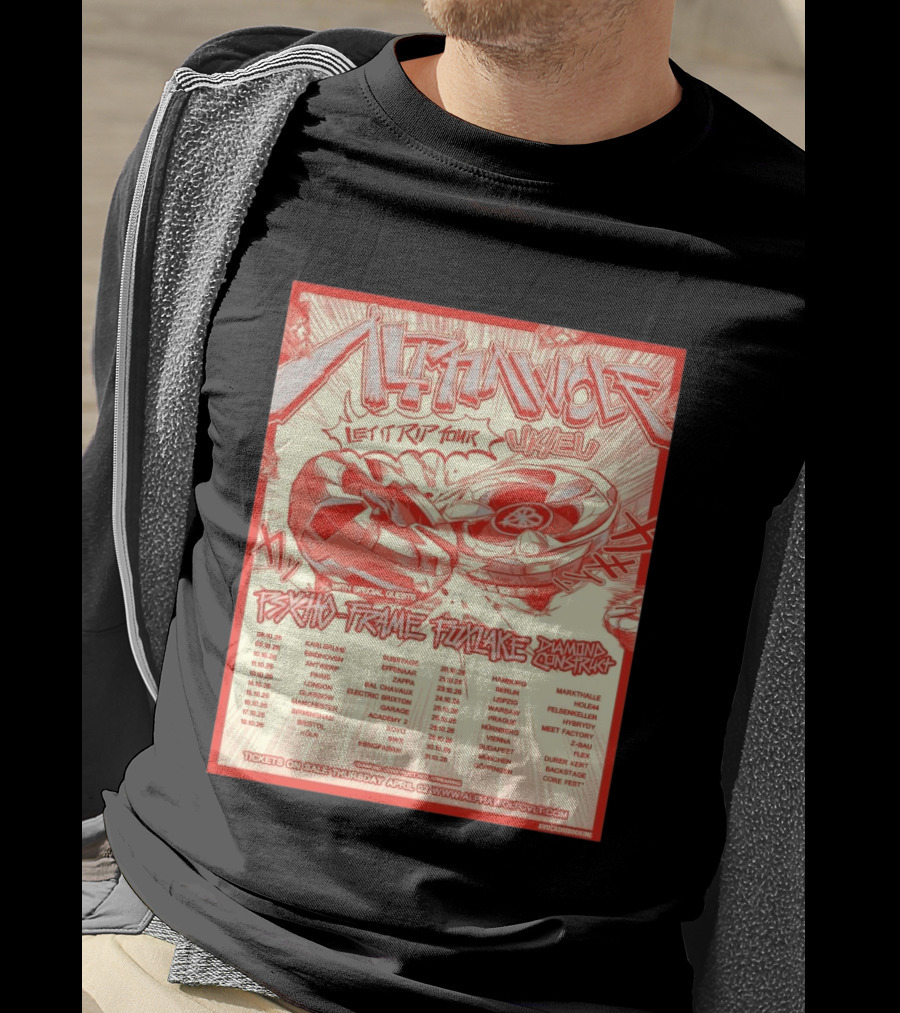 Alpha Wolf Let It Rip Tour Psycho Frame Pink Lake Diamond Construct UK EU 2026 T-Shirt
