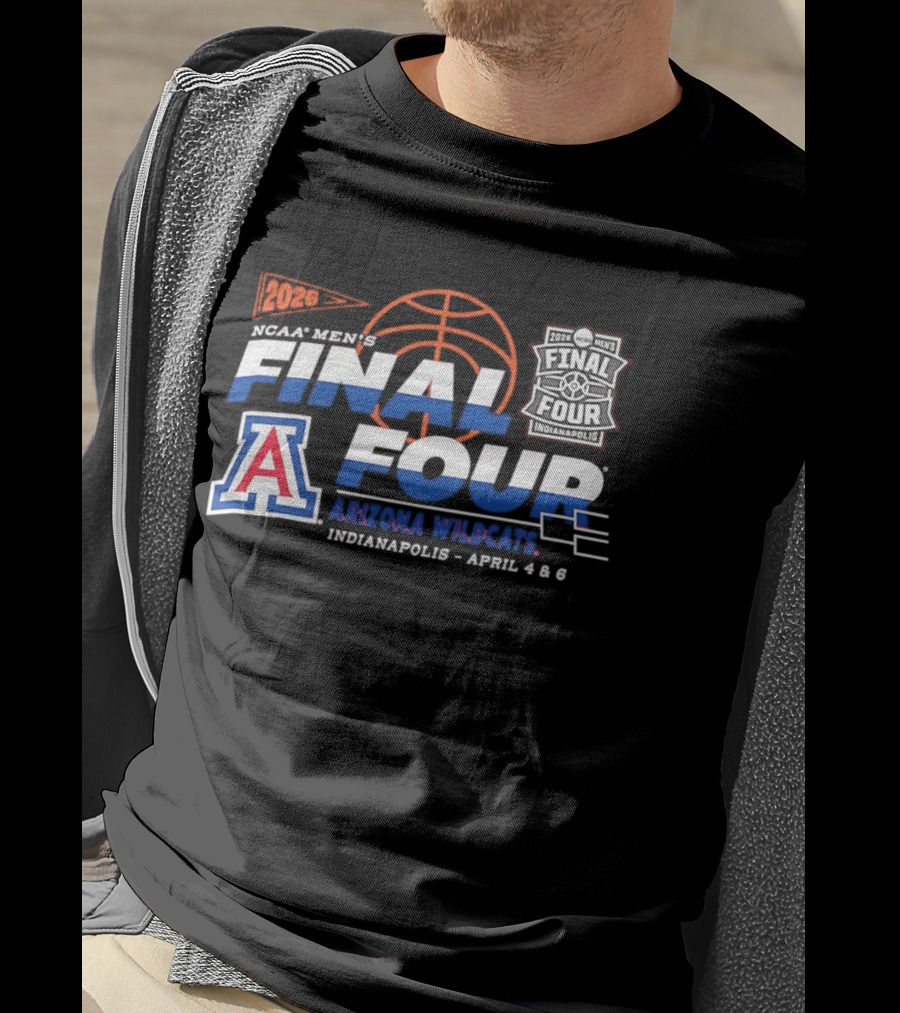 Arizona Wildcats NCAA Men's Basketball Final Four 2026 Indianapolis April 4 6 T-Shirt
