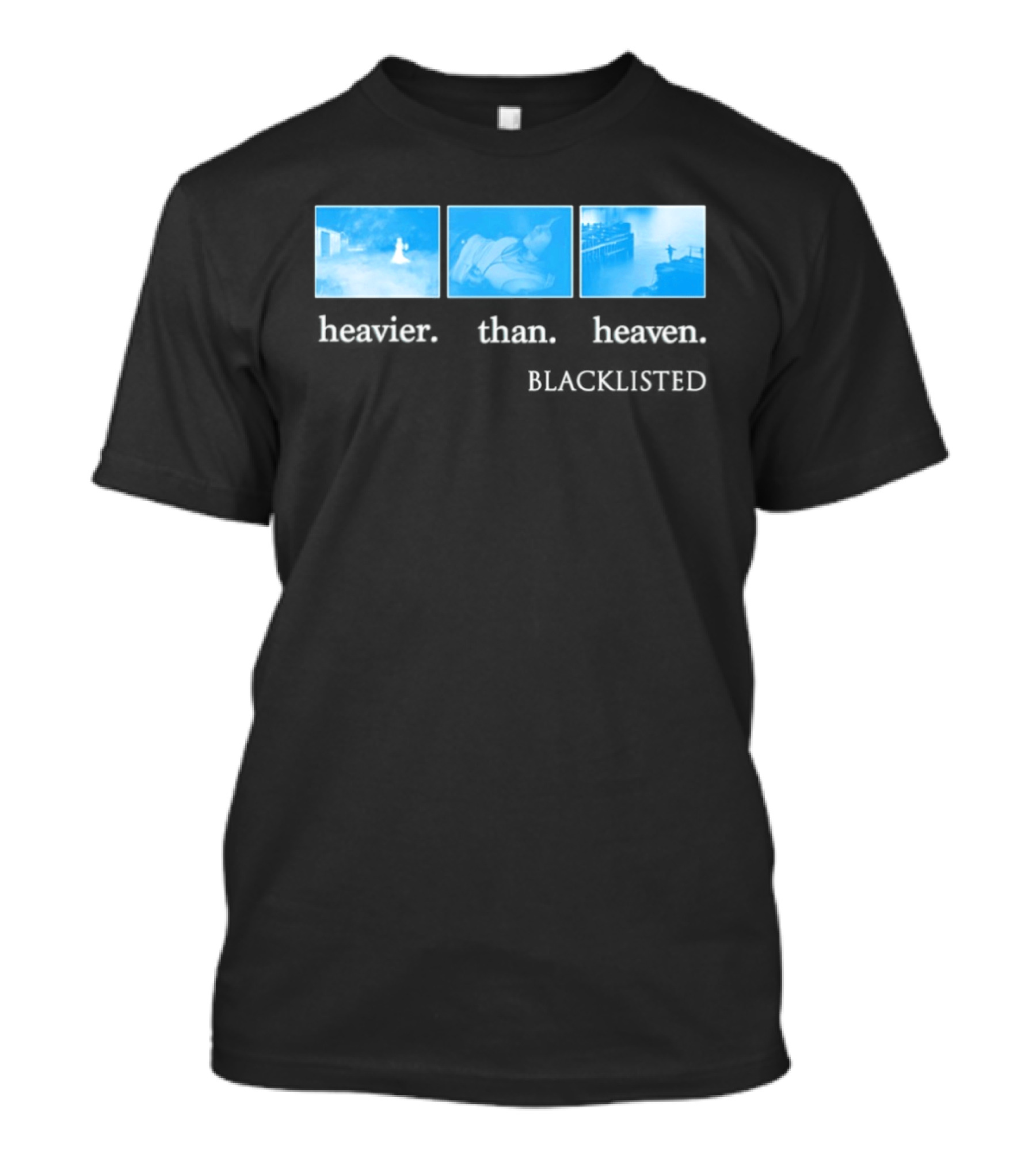 Heavier Than Heaven Blacklisted Nirvana Tribute Grunge Aesthetic T-Shirt