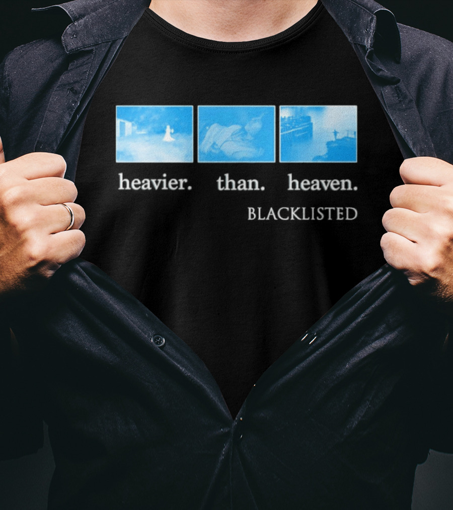 Heavier Than Heaven Blacklisted Nirvana Tribute Grunge Aesthetic T-Shirt