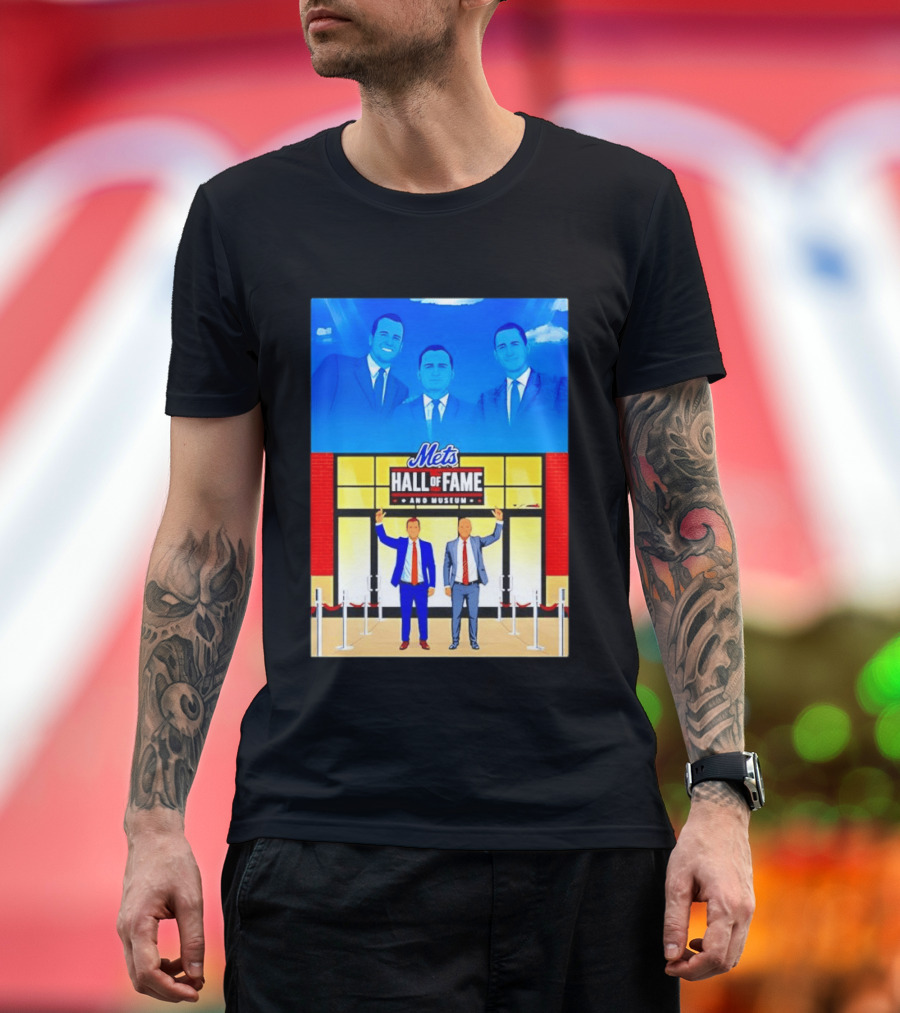 Howie Rose Gary Cohen Mets Hall Of Fame Museum T-Shirt
