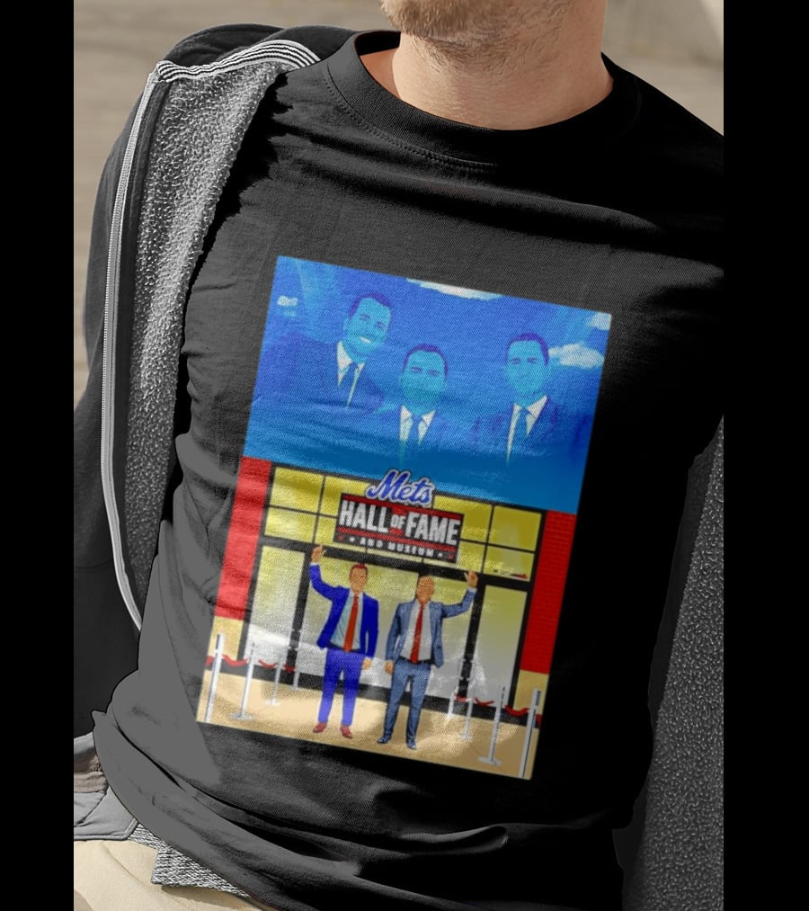 Howie Rose Gary Cohen Mets Hall Of Fame Museum T-Shirt