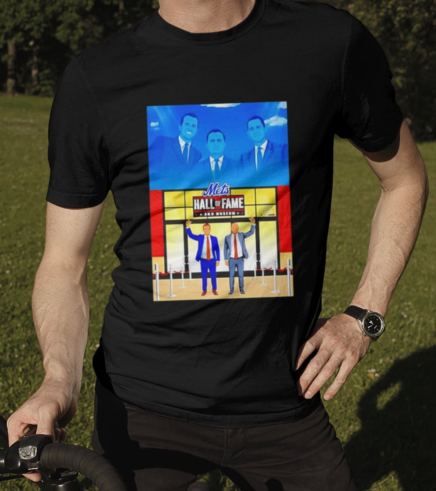 Howie Rose Gary Cohen Mets Hall Of Fame Museum T-Shirt