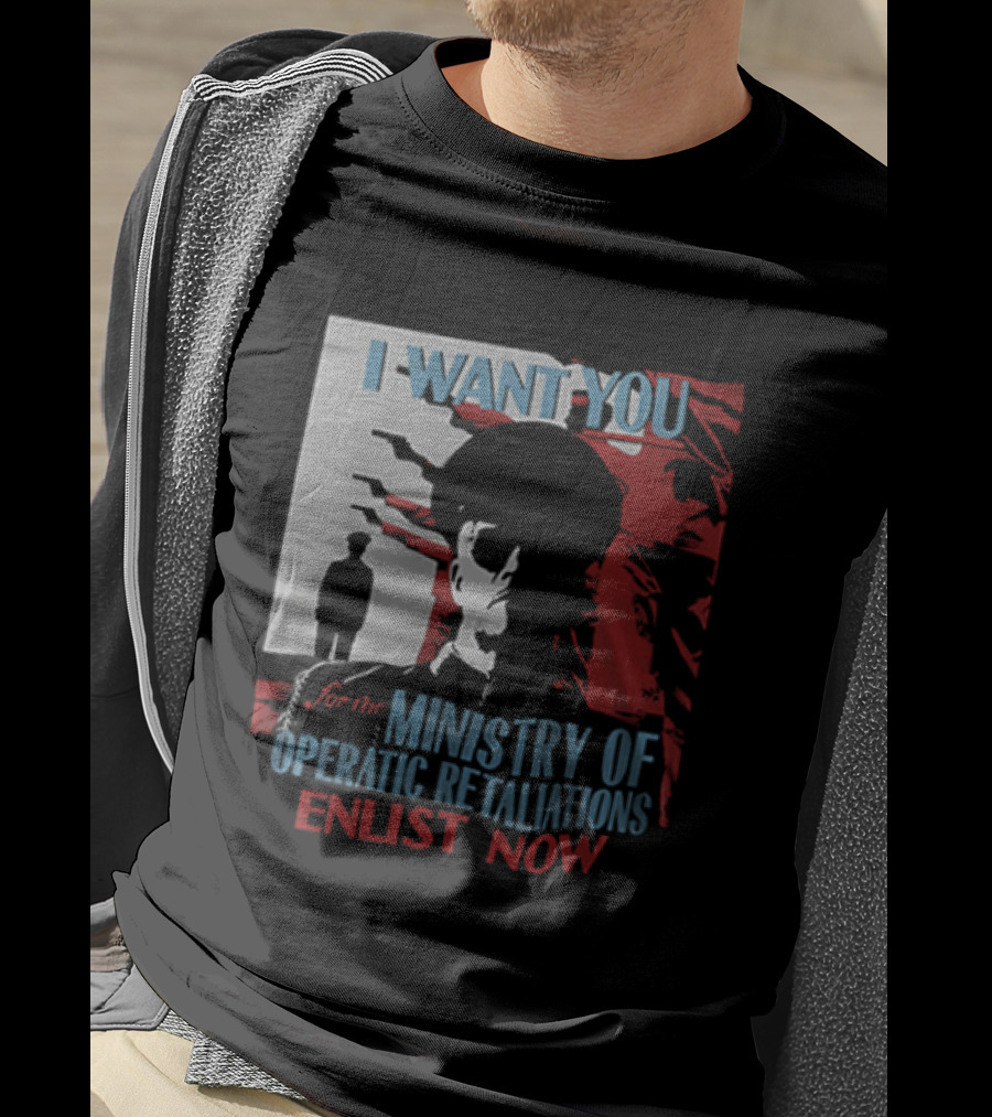 Boston Red Sox My Chemical Romance Tour 2025 I Want You Ministry Of Operatic Retaliation Enlist Now T-Shirt
