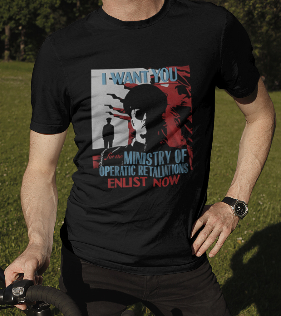 Boston Red Sox My Chemical Romance Tour 2025 I Want You Ministry Of Operatic Retaliation Enlist Now T-Shirt