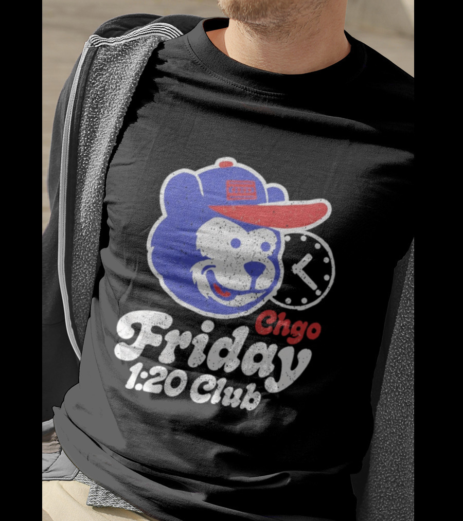 CHGO Friday 1 20 Club Bear Cubs Logo Vintage Cap T-Shirt
