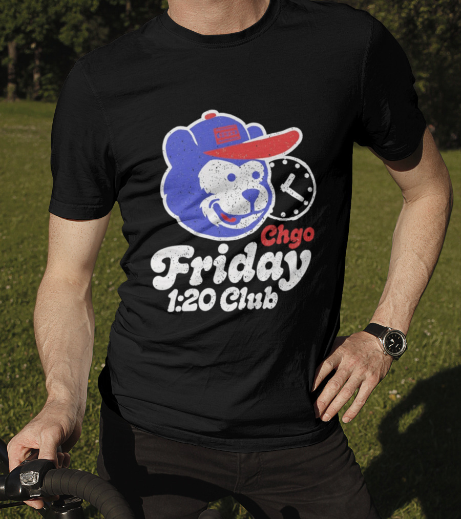 CHGO Friday 1 20 Club Bear Cubs Logo Vintage Cap T-Shirt
