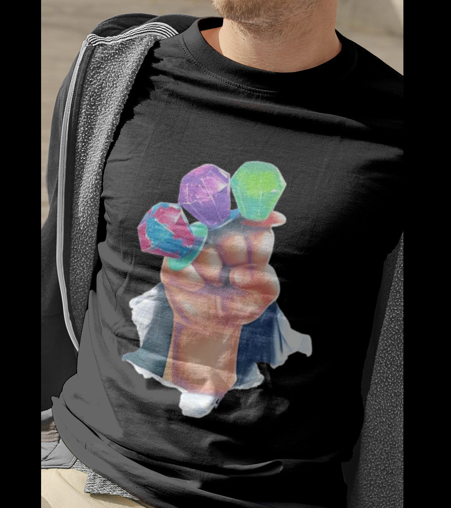 Ring Pop Candy Gemstone Fist Colorful Fun Accessory For Kids And Adults T-Shirt