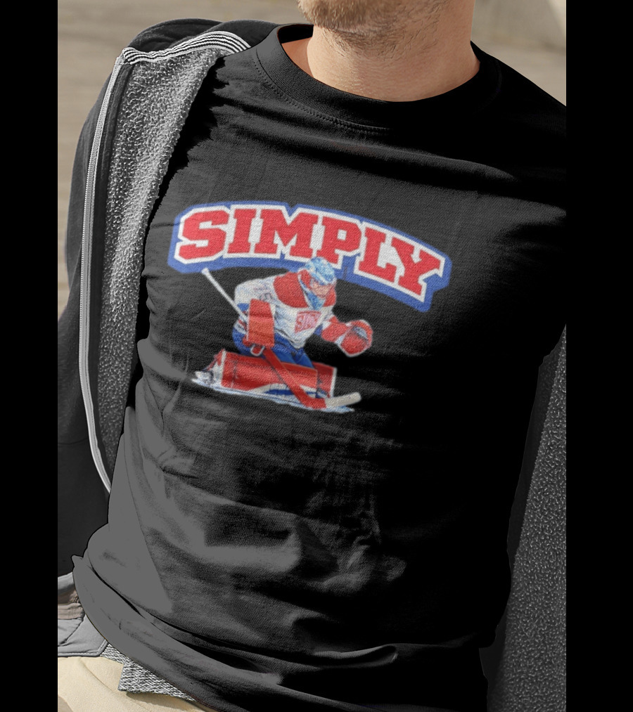 Simply The Best Hockey Goalie Red White Blue T-Shirt