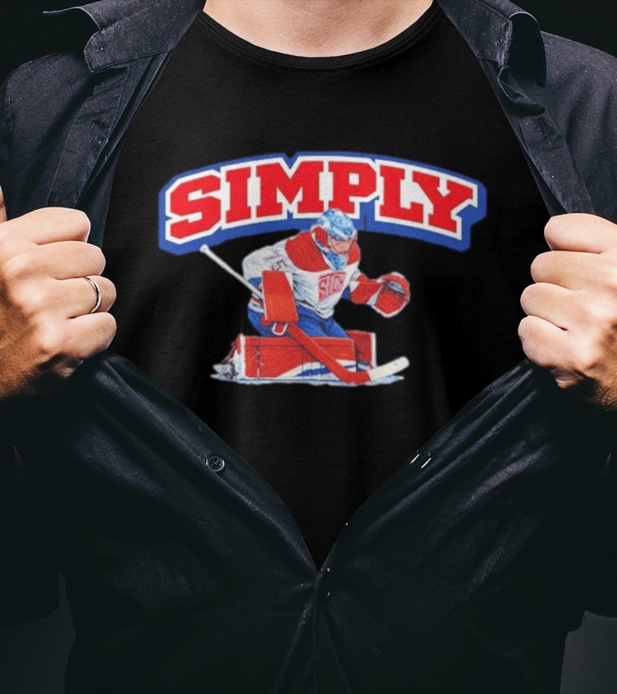 Simply The Best Hockey Goalie Red White Blue T-Shirt