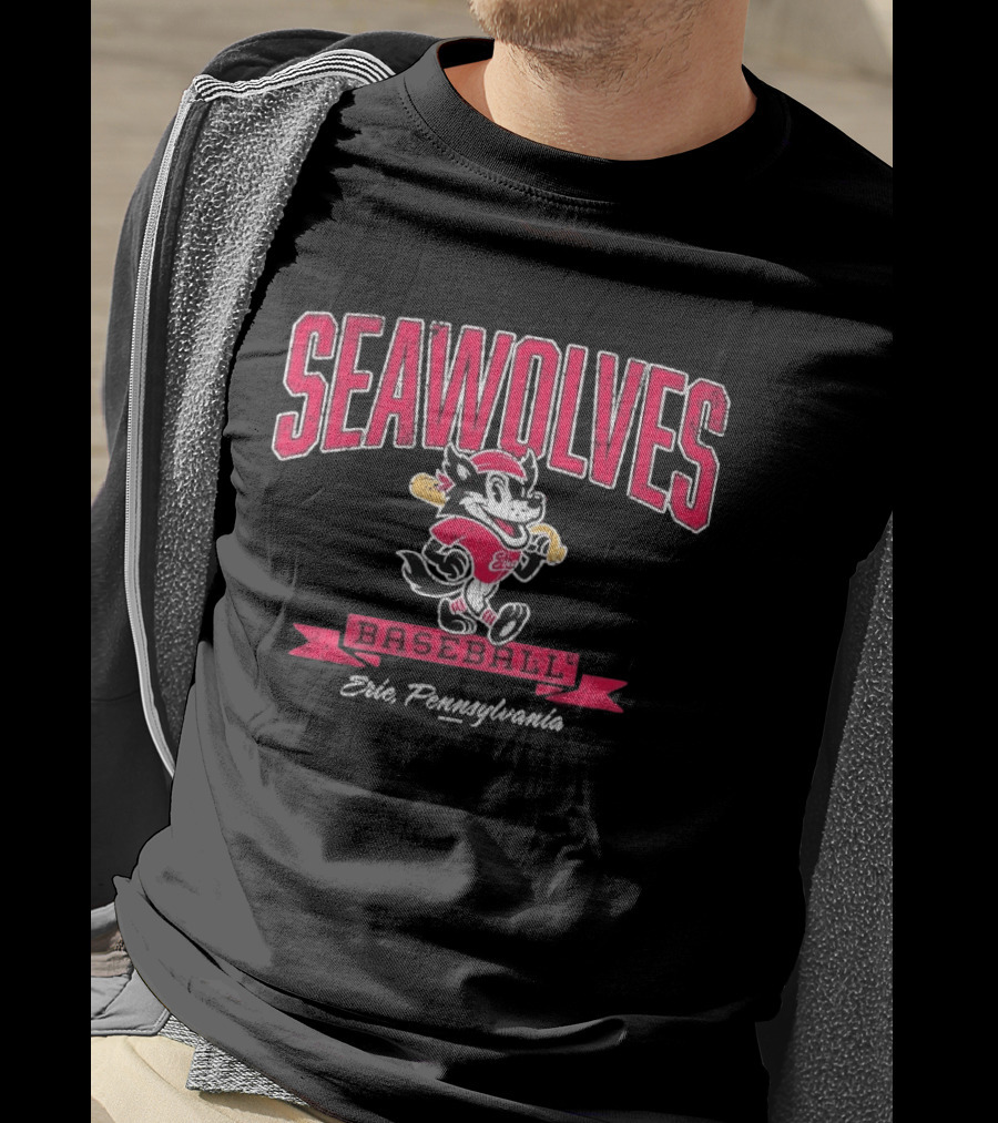 Erie SeaWolves Seawolves Baseball Team T-Shirt