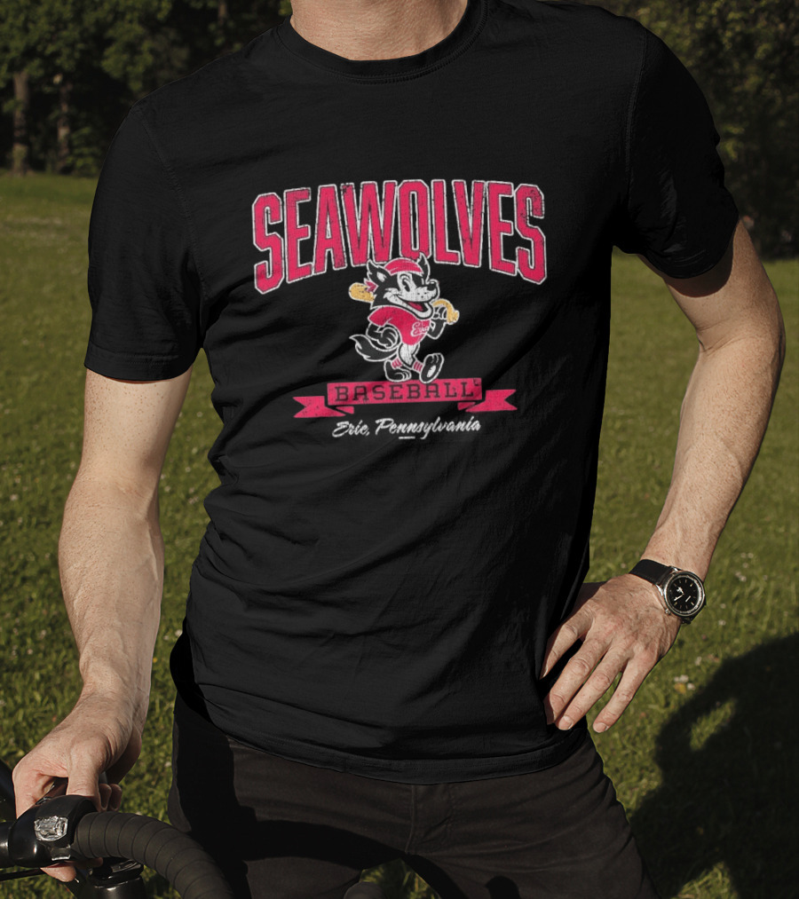 Erie SeaWolves Seawolves Baseball Team T-Shirt