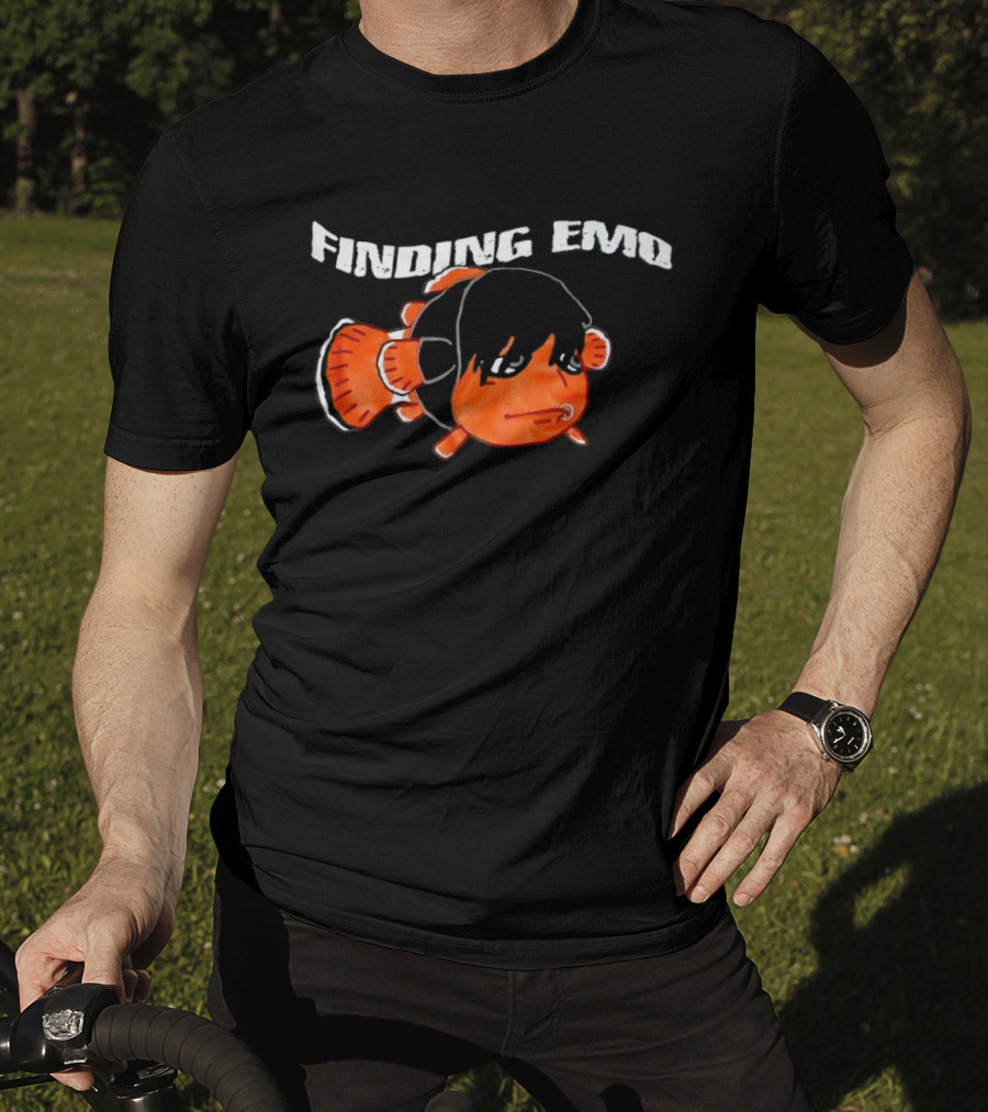 Finding Emo Clownfish Emo Hairstyle Playful Twist T-Shirt