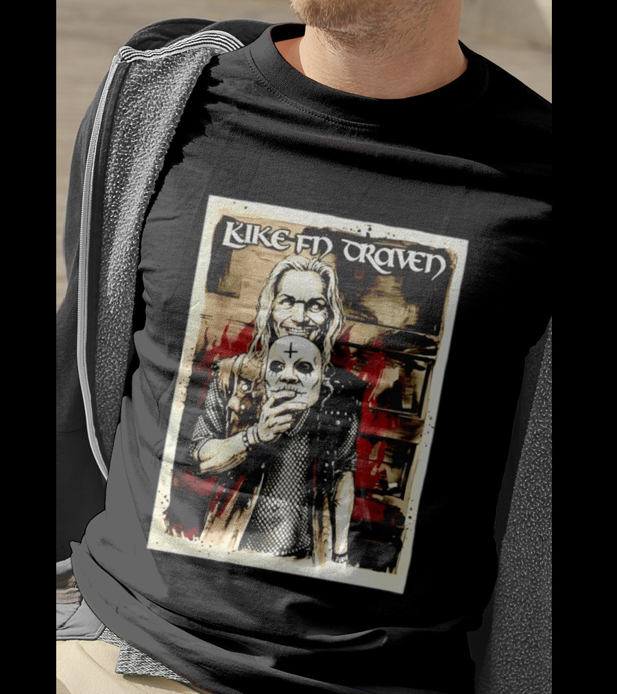 Luke F'N Draven Illustrated Skull Mask T-Shirt