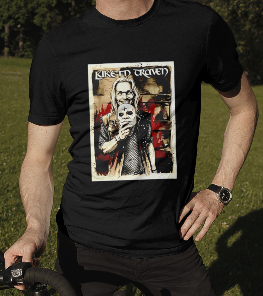 Luke F'N Draven Illustrated Skull Mask T-Shirt