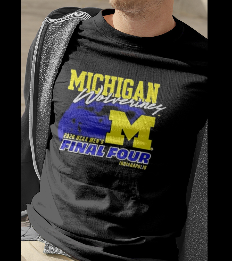 Michigan Wolverines 2026 NCAA Men's Final Four Indianapolis T-Shirt