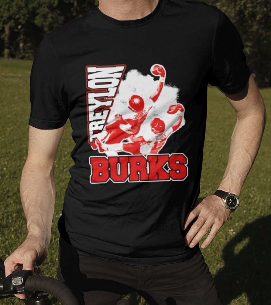Treylon Burks Washington Commanders Burks Football Action T-Shirt