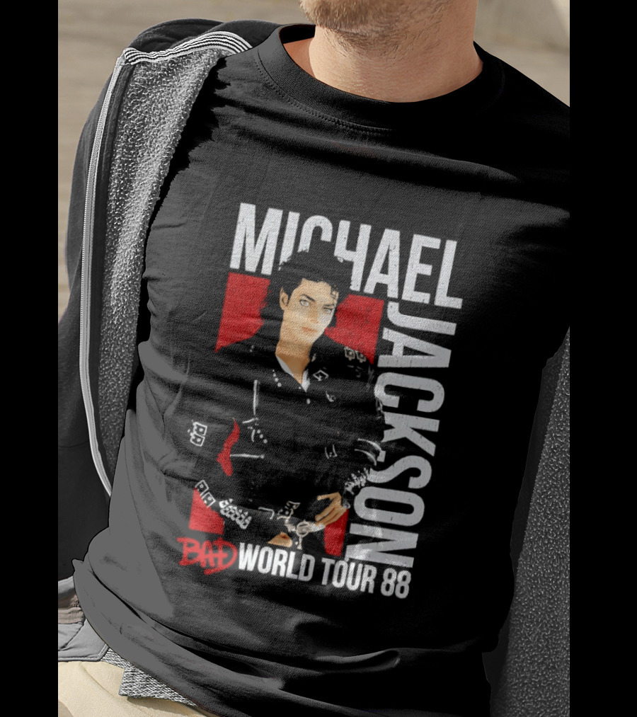 Michael Jackson Bad World Tour 1988 Live Concert Memorabilia T-Shirt
