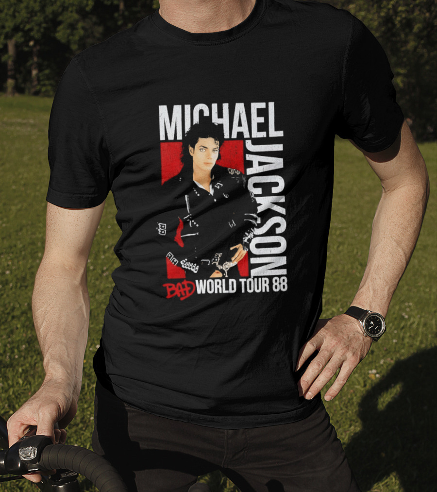 Michael Jackson Bad World Tour 1988 Live Concert Memorabilia T-Shirt