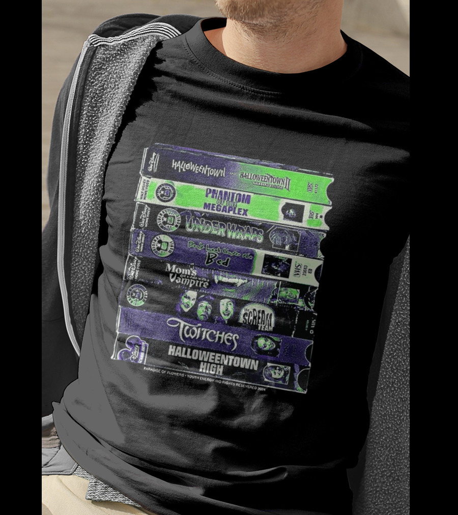 Halloweentown Movie Collection VHS Tapes Disney Channel Halloween Classics T-Shirt