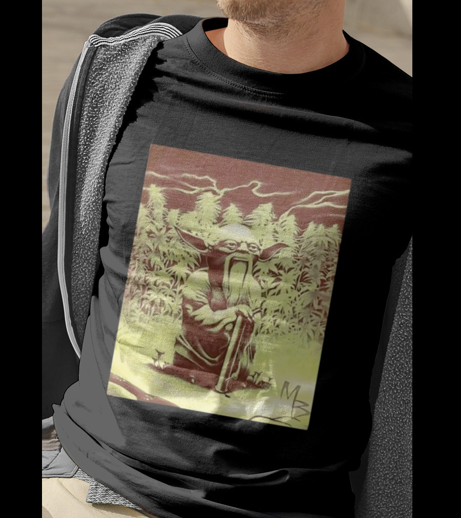 Yoda Star Wars Spliff Meme MZ T-Shirt