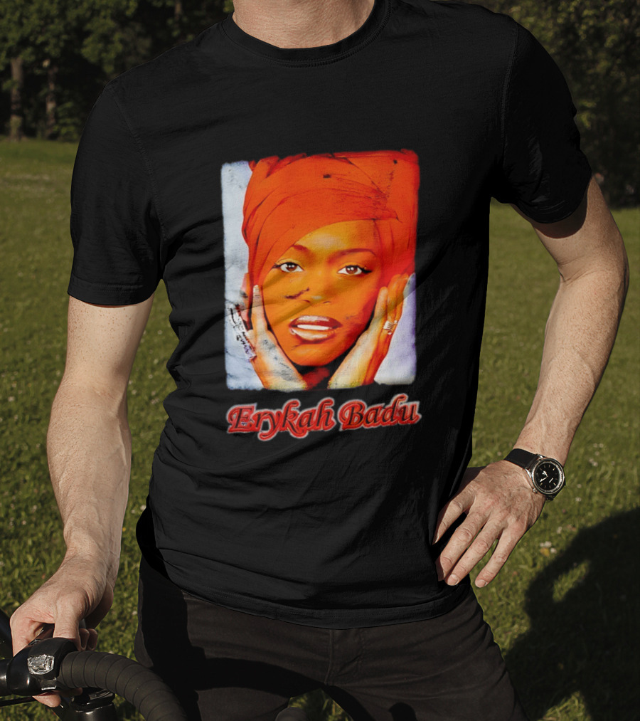 Erykah Badu Iconic Headwrap And Face T-Shirt