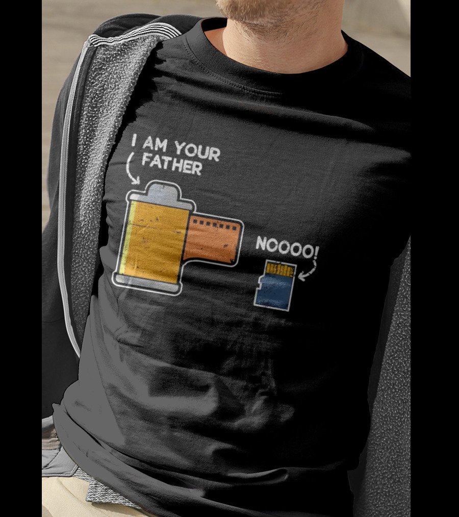 I Am Your Father Film Roll MicroSD Noooo Star Wars T-Shirt