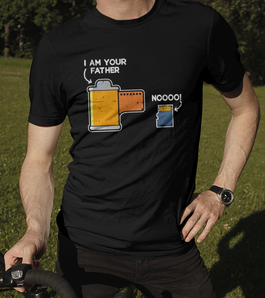 I Am Your Father Film Roll MicroSD Noooo Star Wars T-Shirt