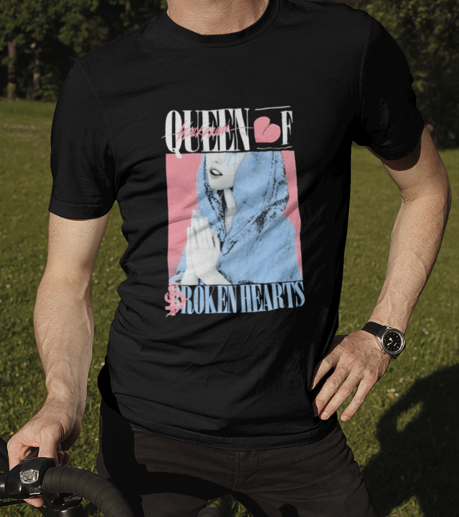 Blackbear Queen Of Broken Hearts Prayer Design With Pink And Blue Aesthetic T-Shirt