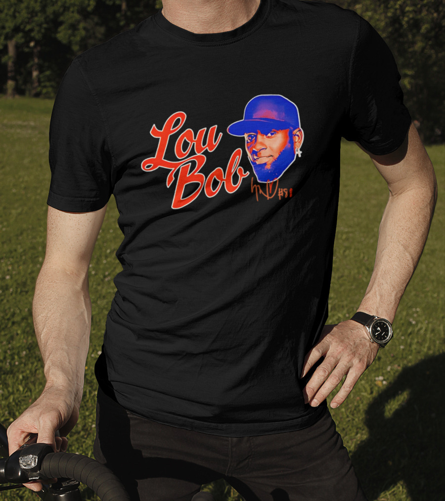 Lou Bob Luis Robert Jr New York Mets Big Head T-Shirt