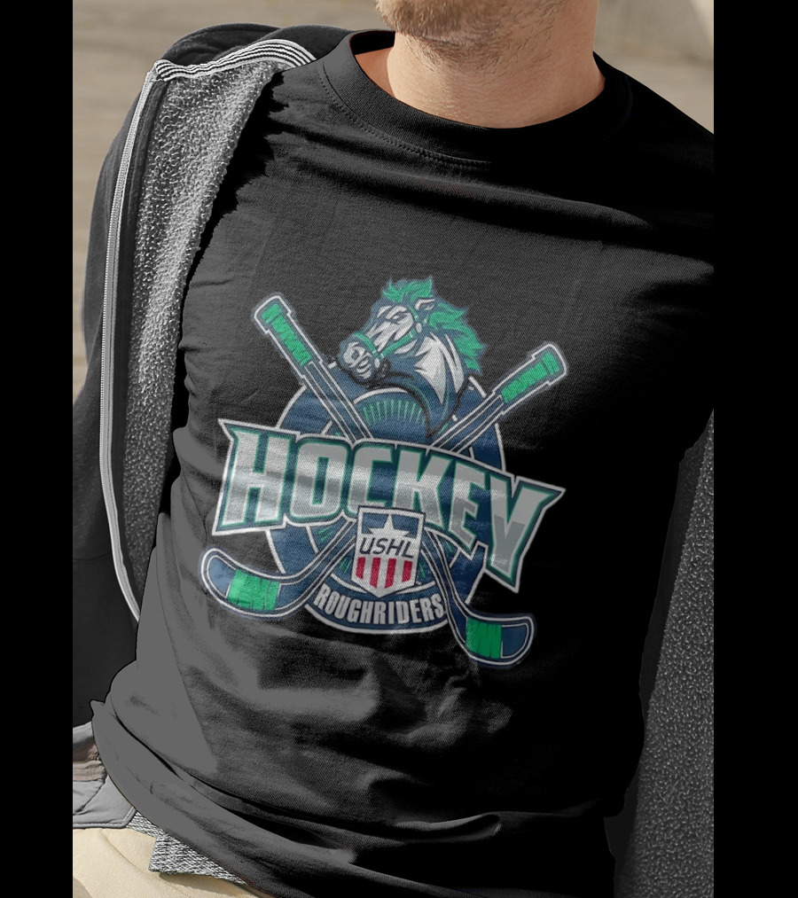 USHL Cedar Rapids RoughRiders Hockey Team T-Shirt