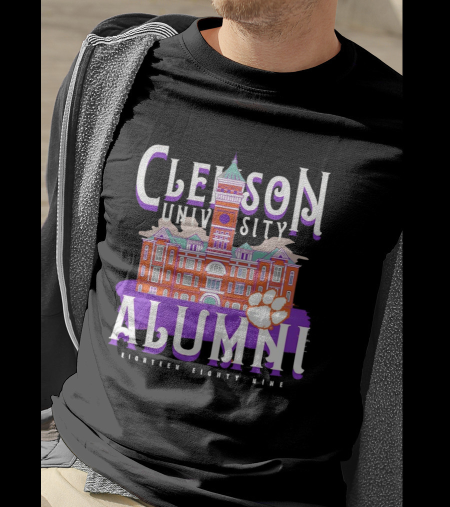 Clemson University Alumni Eighteen Eighty Nine Campus Tigers T-Shirt