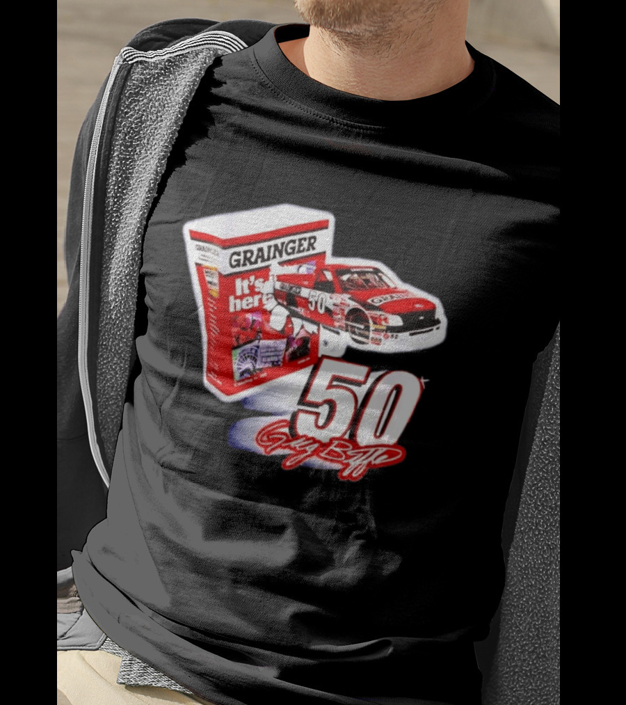 Grainger NASCAR 50 Greg Biffle Racing Car It's Here T-Shirt