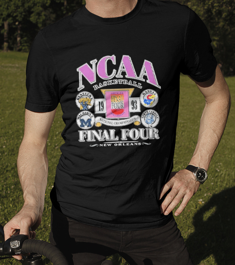 NCAA Basketball Final Four 1993 New Orleans Team Logos T-Shirt