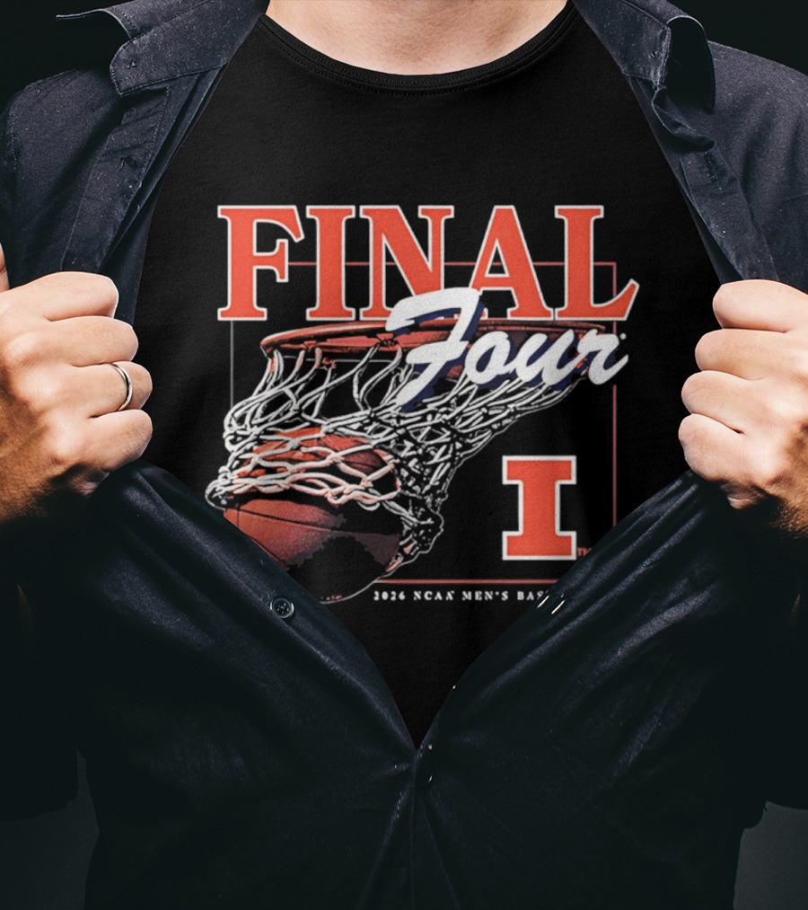 Illinois Final Four 2026 Men's Basketball NCAA March Madness T-Shirt