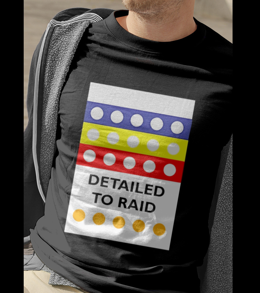 Detailed To Raid Colorful Circle Stripes T-Shirt