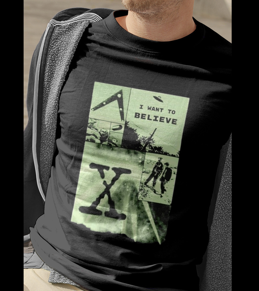 Paranormal I Want To Believe UFO X Files Aliens And Mysteries T-Shirt