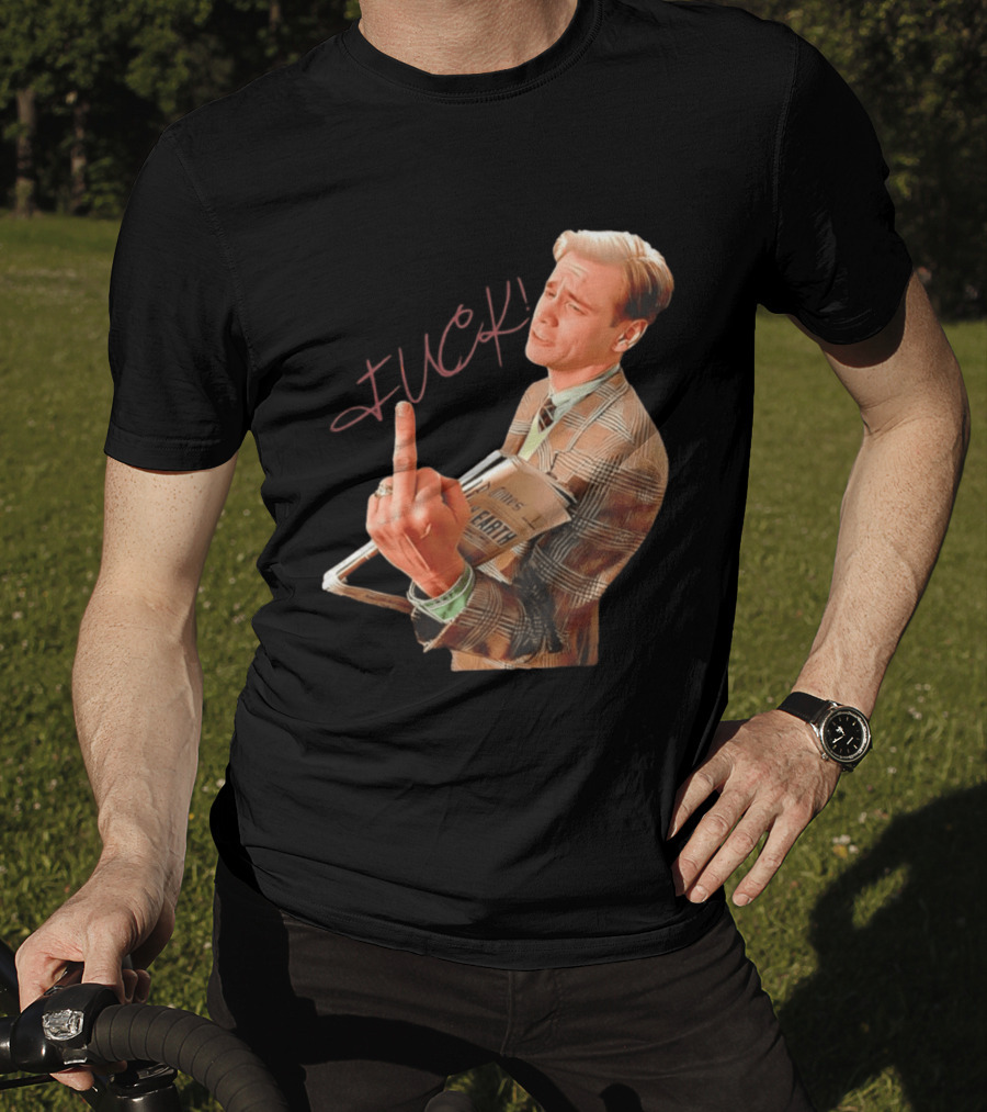Jim Carrey Truman Show Middle Finger Meme Fuck Scene T-Shirt