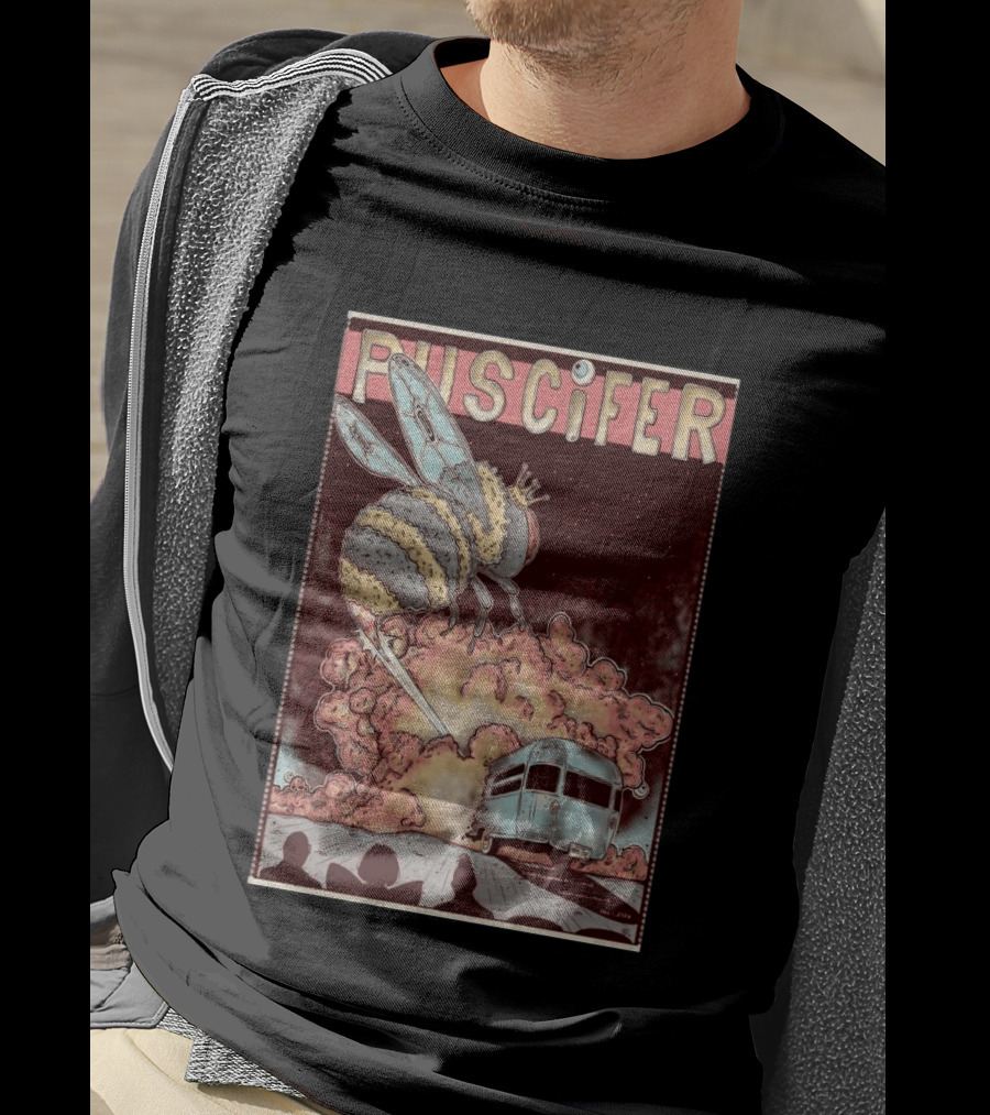 Puscifer Durham Performing Arts Center April 1 2026 Tour With Crowned Bee And Trailer T-Shirt