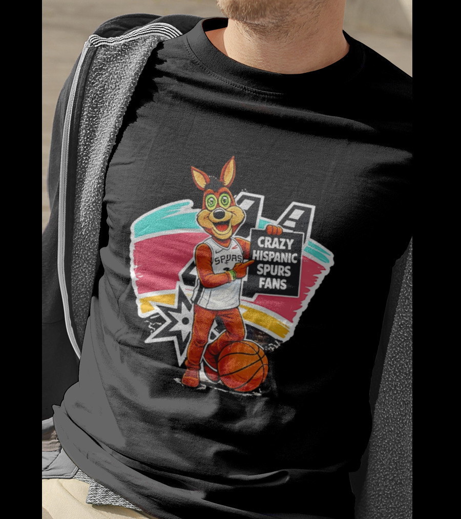 Crazy Hispanic Spurs Fans San Antonio Basketball Spurs T-Shirt