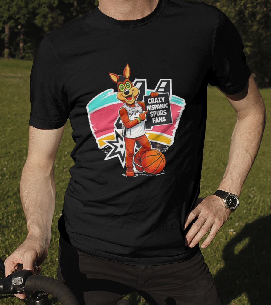Crazy Hispanic Spurs Fans San Antonio Basketball Spurs T-Shirt