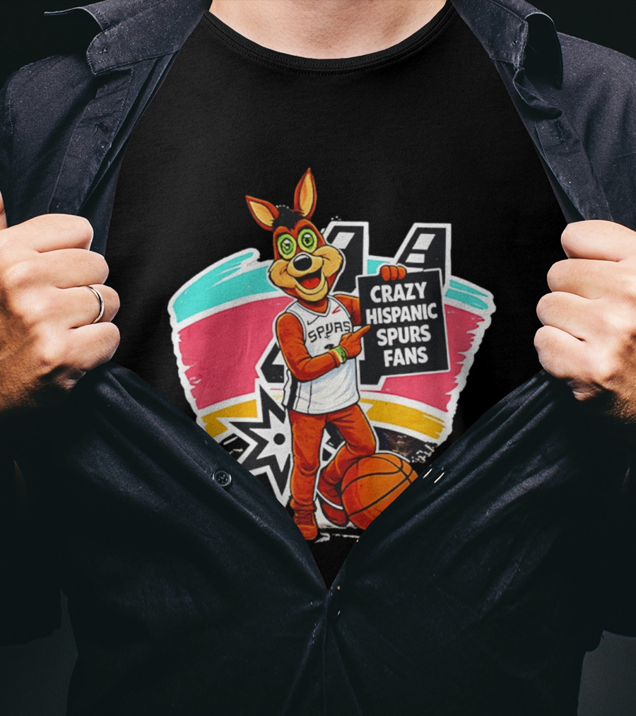 Crazy Hispanic Spurs Fans San Antonio Basketball Spurs T-Shirt