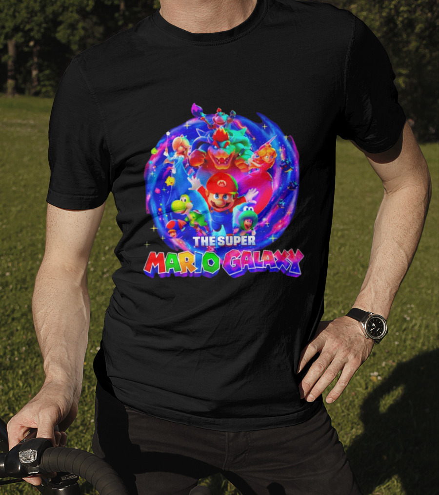 The Super Mario Galaxy Movie Bowser Luigi Peach Yoshi T-Shirt