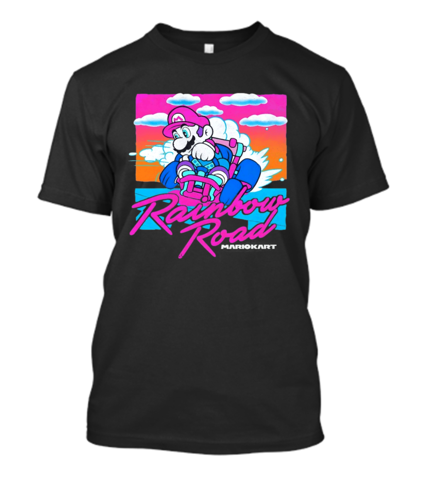 Rainbow Road Super Mario Kart Racing Adventure T-Shirt