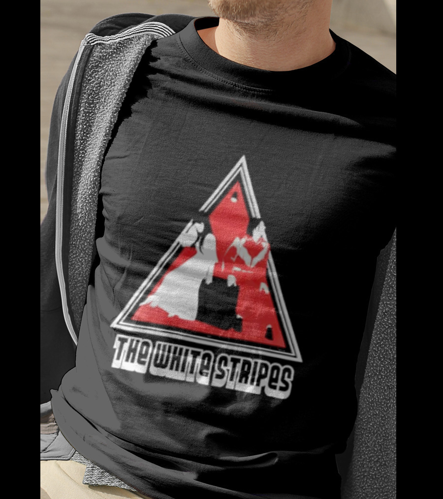 The White Stripes Triangle Red And White Duo T-Shirt