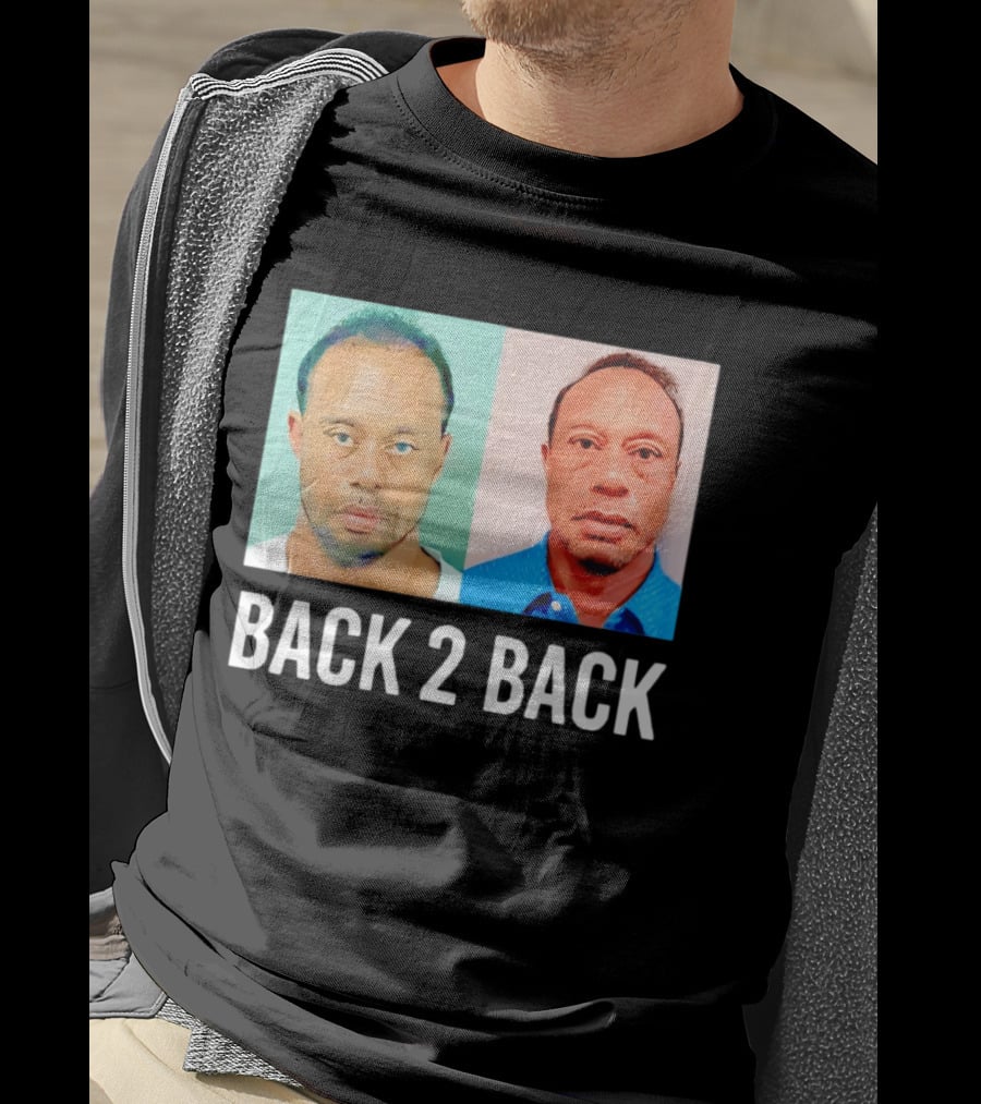 Tiger Woods Back 2 Back Shot Photo Collage T-Shirt