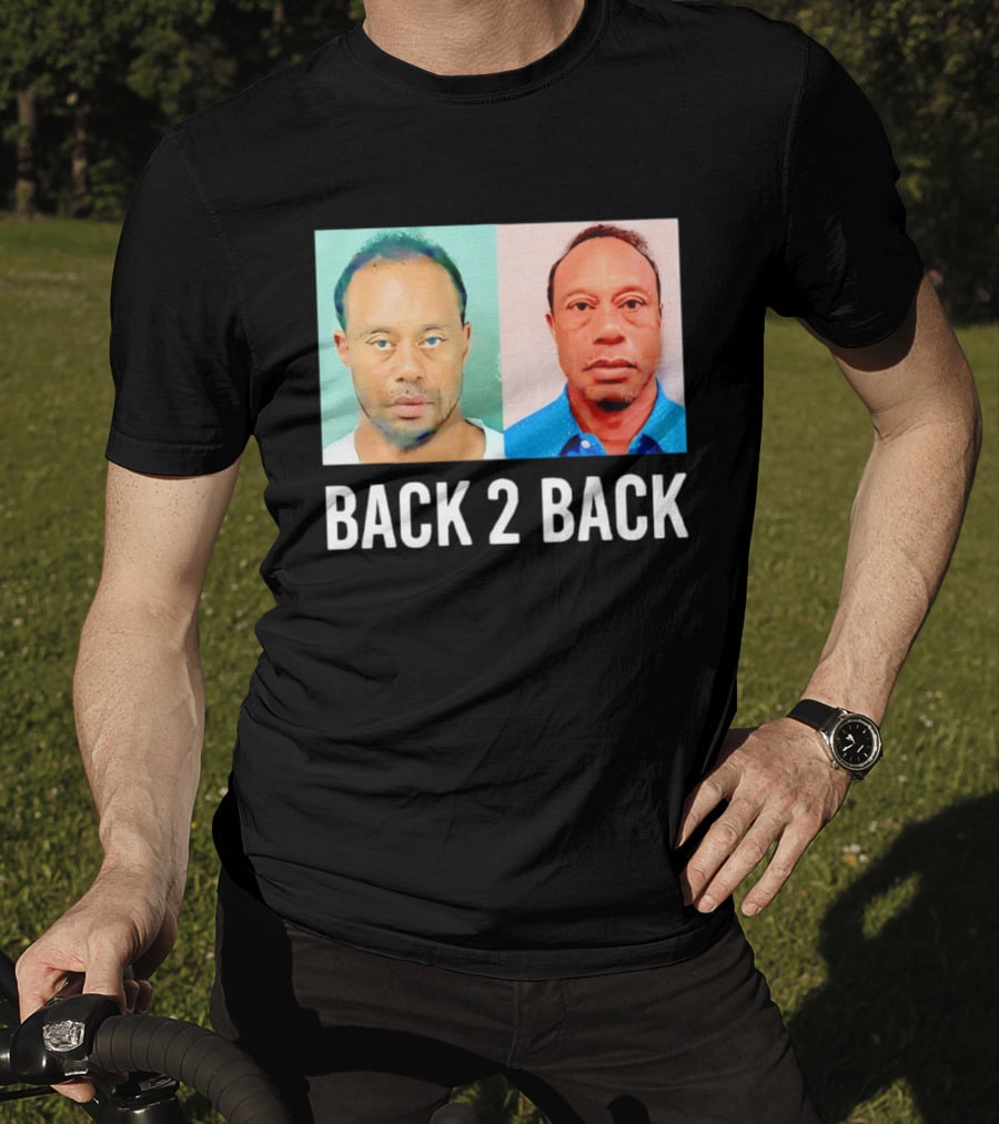 Tiger Woods Back 2 Back Shot Photo Collage T-Shirt