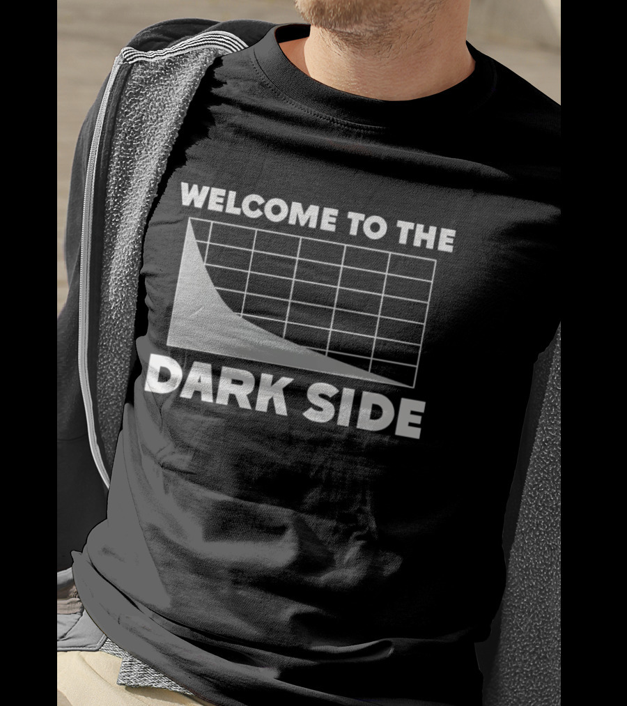Welcome To The Dark Side Logarithmic Function Graph Star Wars Pun T-Shirt